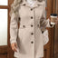 Casaco Elegante Feminino de Meia-Comprimento para Outono e Inverno
