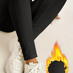 Calças Anke Jacquard Femininas - Leggings Térmicas de Inverno