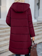 Jaqueta de Inverno Feminina Com Forro e Capuz