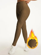 Calças Anke Jacquard Femininas - Leggings Térmicas de Inverno