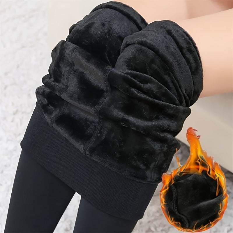 Calça Feminina Térmica Alta com Cintura Alta - Preta e Antiderrapante