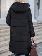 Jaqueta de Inverno Feminina Com Forro e Capuz