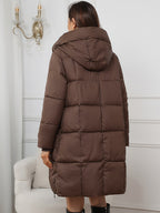 Casaco de Inverno Feminino com Capuz