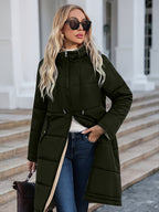 Jaqueta de Inverno Feminina Com Forro e Capuz