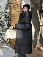 Casaco de Inverno Feminino com Capuz
