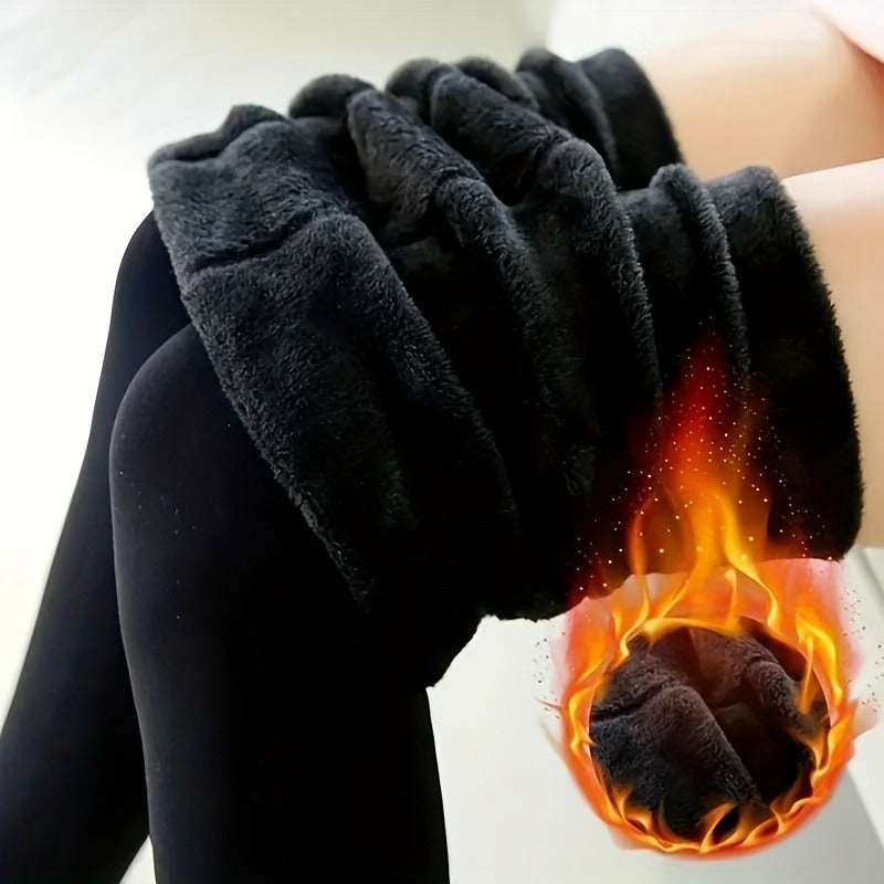 Calça Feminina Térmica Alta com Cintura Alta - Preta e Antiderrapante Imagem secundária do produto