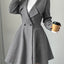 Blazer Feminino Elegante com Lapela e Botão para Trabalho e Dia a Dia