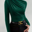 Slim Fit de Manga Longa para Mulheres