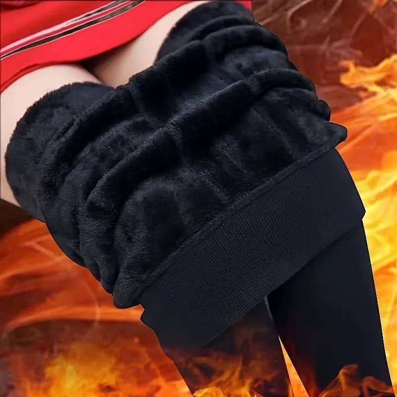Calça Feminina Térmica Alta com Cintura Alta - Preta e Antiderrapante