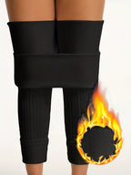 Calças Anke Jacquard Femininas - Leggings Térmicas de Inverno